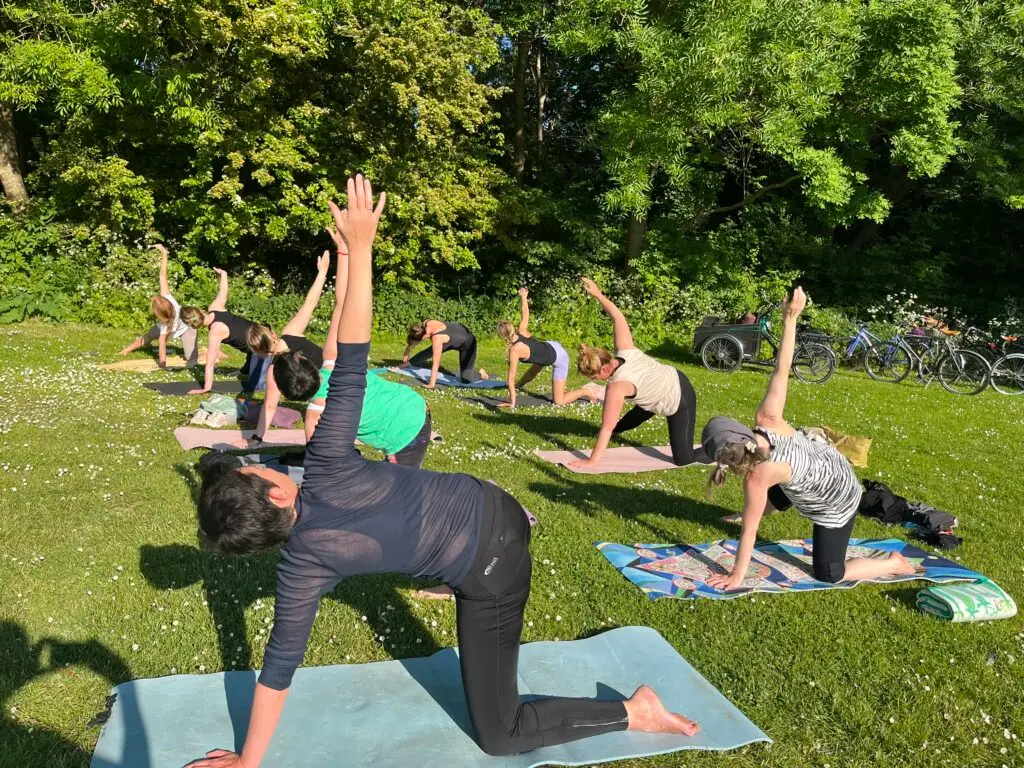 Yoga på Amager Strand